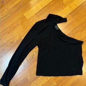 Urban Outfitters Black Asymmetrical Top